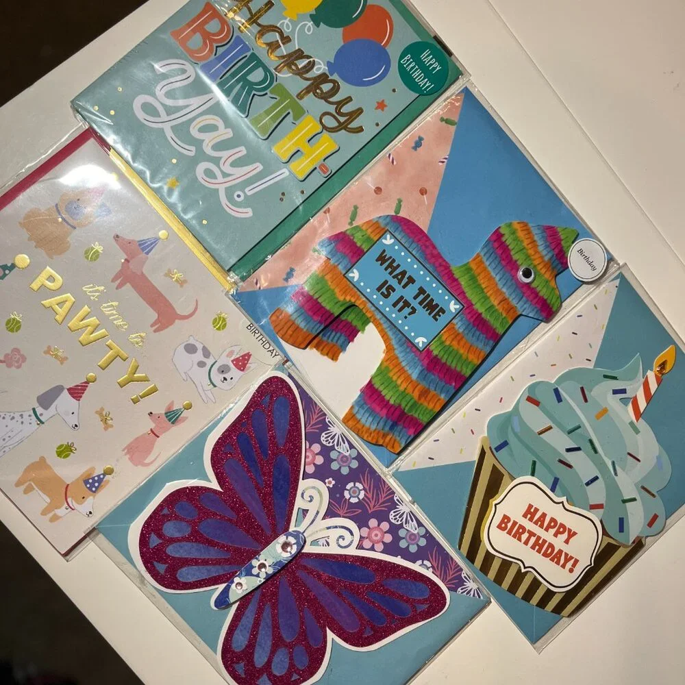 Kids Birthday Cards‎ (Lot of 5) (new)